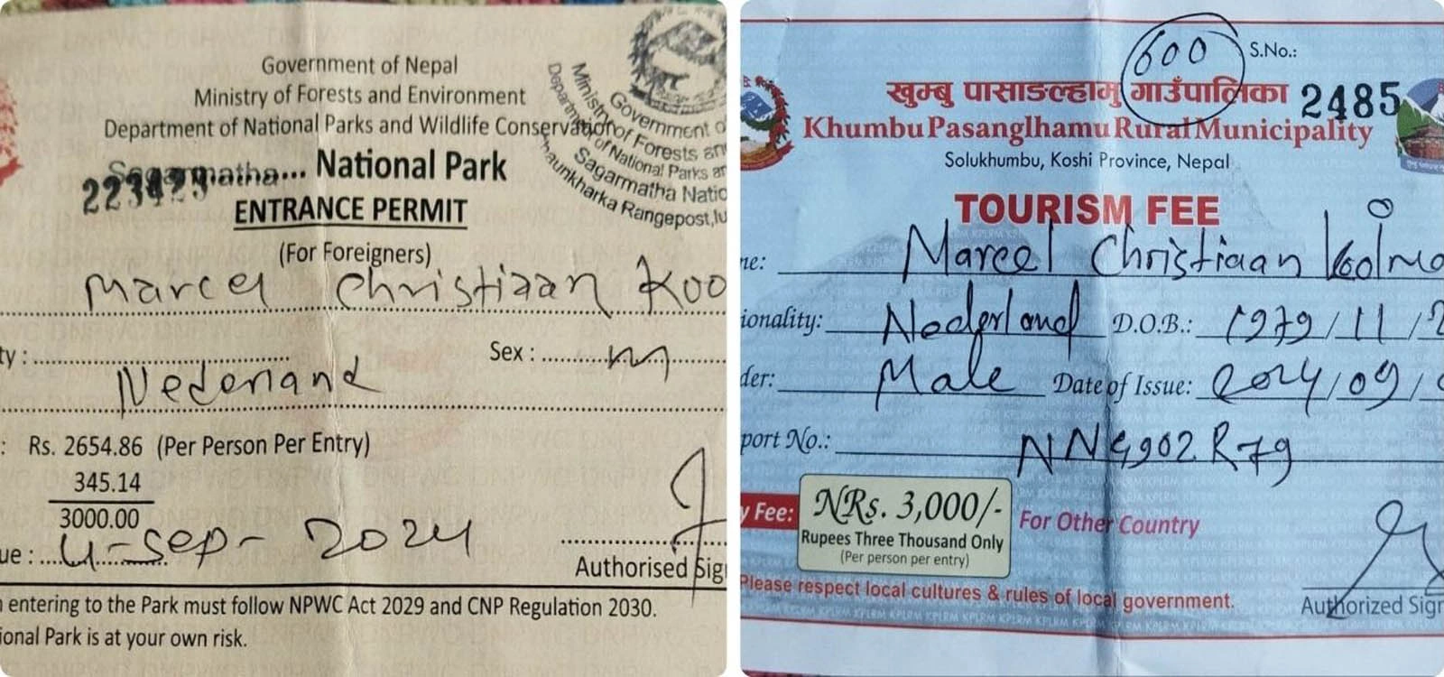 Everest Base Camp Trek Permit